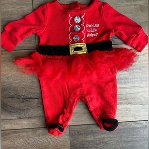 Koala Kids. Newborn “Santa’s Little Helper” Christmas jumpsuit.